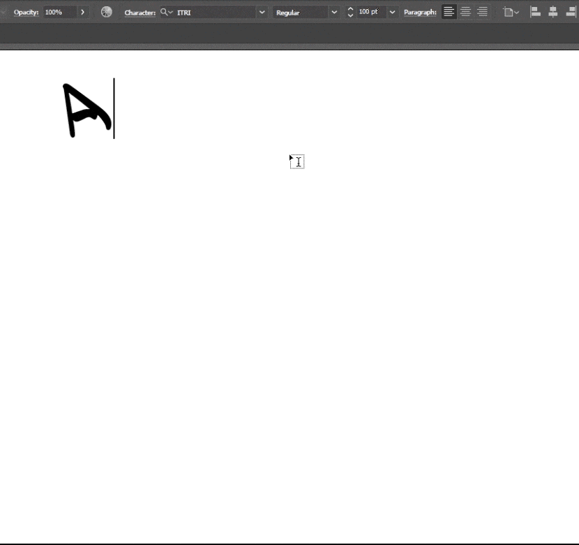 Convert scribble to typography 