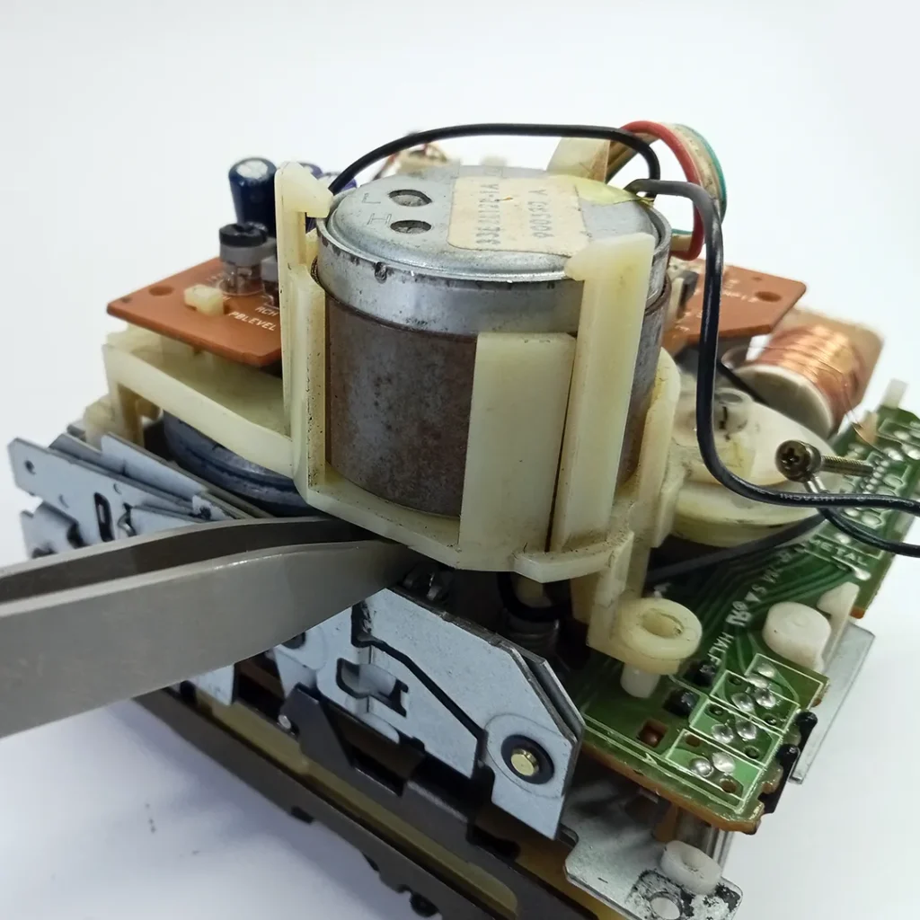 Cassette Deck rear side with motor