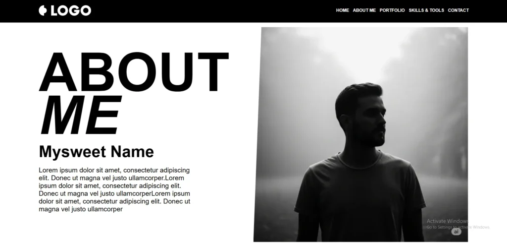 Aboutme page