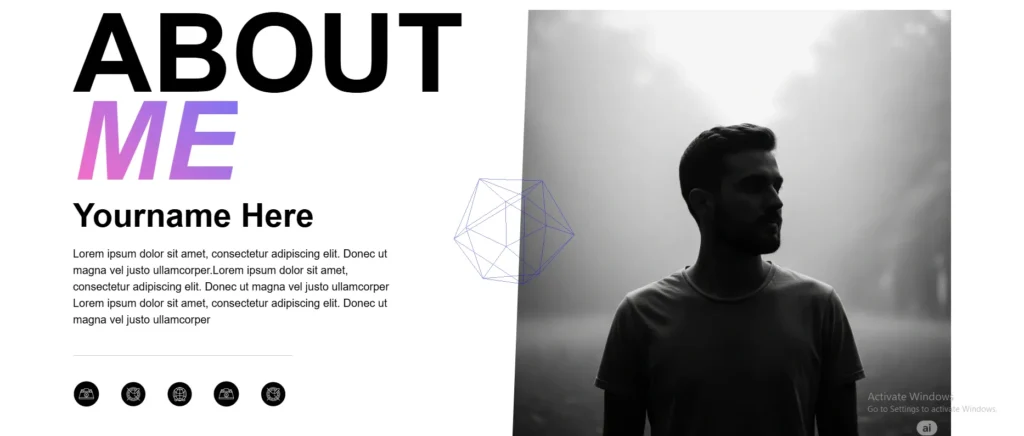 about me page